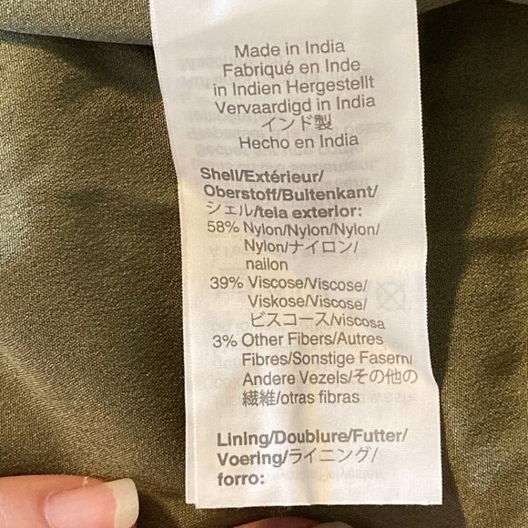 J. Crew Lace Tee Shirt Green Size 6 - Picture 5 of 6